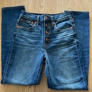 NWOT Madewell size 24 the perfect vintage crop Jean